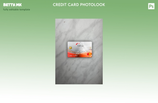 Модерен стил Кувајт Boubyan банка мастер карта photolook преден шаблон